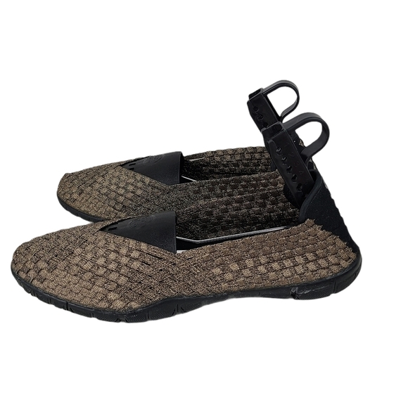 Corkys 'Sidewalk' Metallic‎ Bronze Woven Flats 7 - Picture 2 of 8